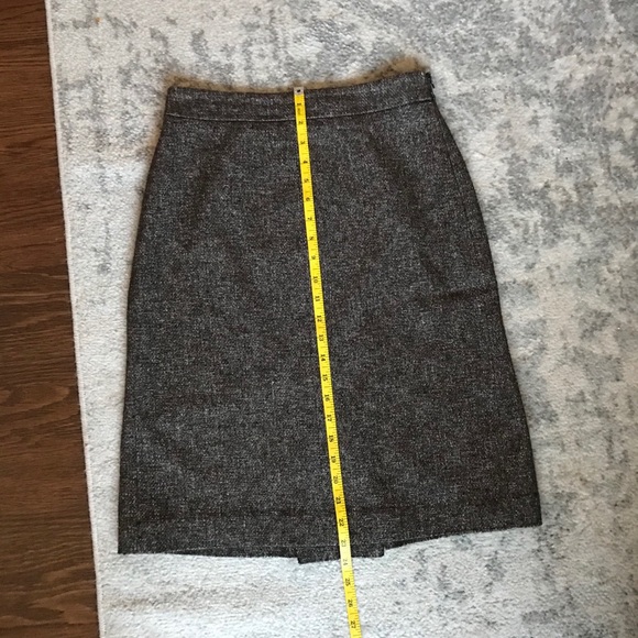 Ann Taylor A-line Wool Brown Skirt Size 0 - Picture 6 of 7